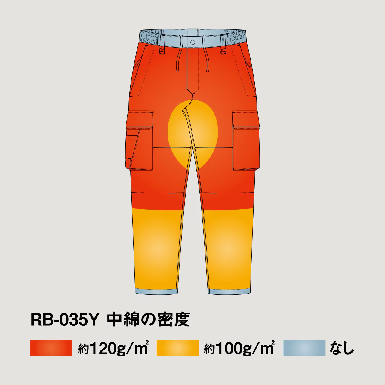 148506-2 25 RB-035Y ES防水保暖褲 03